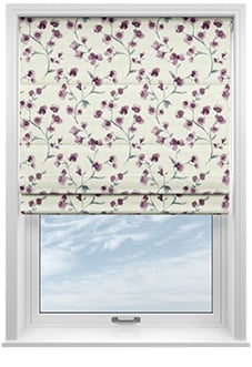 Como, Grape - Twist&Fit Roman Blind